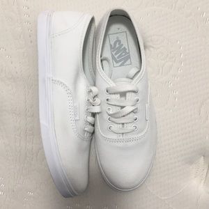 White laced Vans